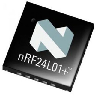 Nordic Semiconductor RF Transceiver IC 20-Pin QFN Low IF/ISM Transceiver SPI Interface 2Mbps 2483.5MHz NRF24L01P-T