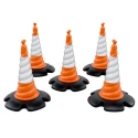 Skipper Weighted Orange and White 750 mm Traffic and Safety Cone Cone01