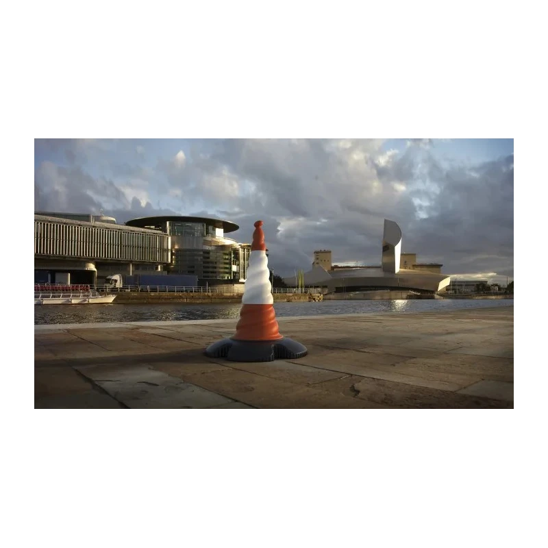 Skipper Weighted Orange and White 750 mm Traffic and Safety Cone Cone01
