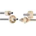 Igus 25.4 mm Cylindrical Nut For Lead Screw 14 mm DST-JSRM-1413DS6.35x25.4