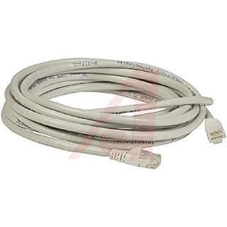 Cinch 73 Cat5e Terminated Unscreened Stranded Bare Copper Ethernet Cable, 15 m, White PVC Jacket Cat5e
