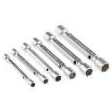 Facom 12 Piece 6-Point Double-Ended Nut Driver Set, Steel Satin Chrome Finish 97.JE6