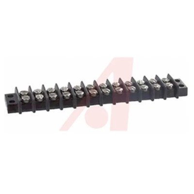 Cinch Barrier Strip, 12 Contact, 9.53 mm Pitch, 2 Row, 250V AC, 15A 12-140
