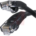 Cinch 73 Cat5e Ethernet Cable 7.6m Unscreened Black PVC with Stranded Bare Copper Conductor 