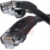 Cinch 73 Cat5e Ethernet Cable 7.6m Unscreened Black PVC with Stranded Bare Copper Conductor