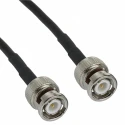 Cinch 415 Series Belden 8218 Coaxial Cable 50 Ω, Black, Terminated 415-0056-036