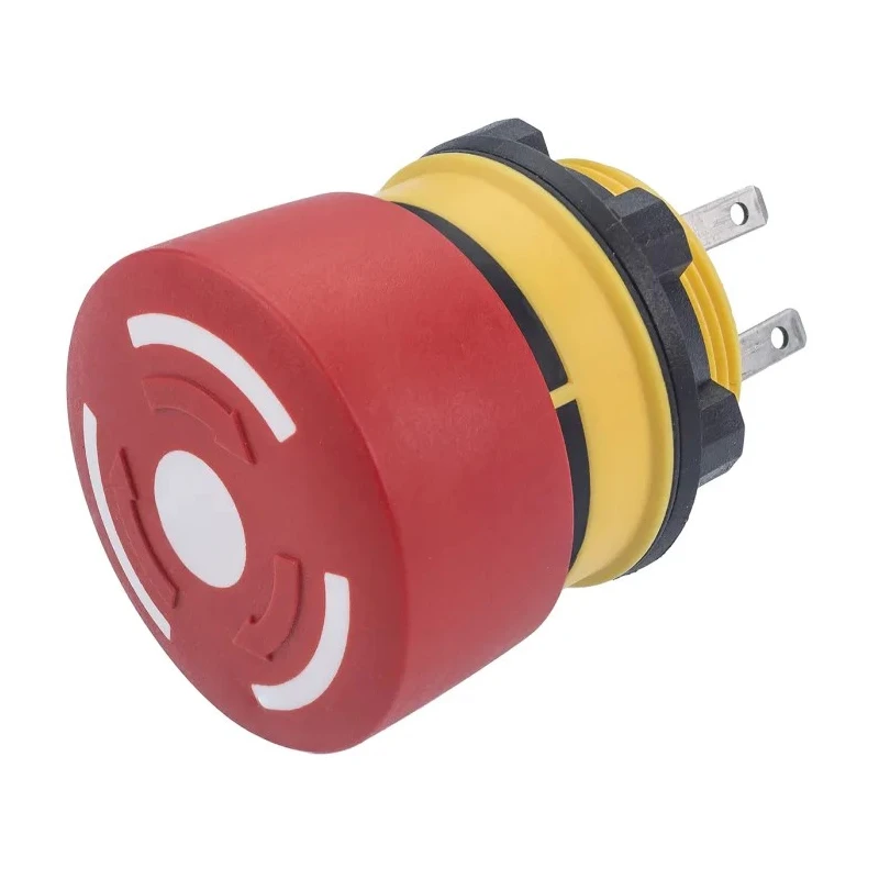 EAO 84 Series Twist Release Emergency Stop Push Button, Panel Mount, 22 mm Cutout, 1 NO/1 NC, IP67 IP65 84-5230.0020