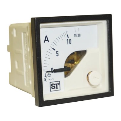Sifam Tinsley Sigma Analogue Panel Ammeter 100 A AC, 48 mm x 48 mm Moving Iron EQ44-I1322N1CAW0ST