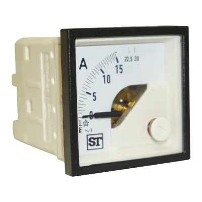 Sifam Tinsley Sigma Analogue Panel Ammeter 100 A AC, 48 mm x 48 mm, 0.5 % Meter Accuracy EQ44-I1422N1CAW0ST