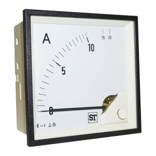 Sifam Tinsley Sigma Analogue Panel Ammeter 100 A AC, 96 mm x 96 mm Cutout, 0.5 % Accuracy EQ94-I1322N1CAW0ST