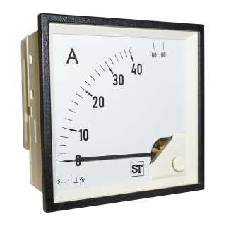 Sifam Tinsley DE Analogue Panel Ammeter 100 A AC, 0.5 % Moving Iron EQ94-I1822N1CAW0ST
