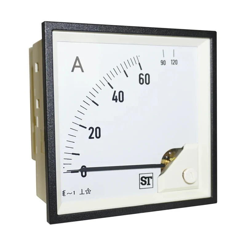Sifam Tinsley Analogue Panel Ammeter 100 A AC, 0.5 % Accuracy Moving Iron, Model EQ94-I2022N1CAW0ST