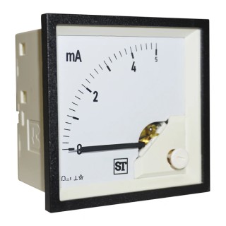 Sifam Tinsley Sigma Analogue Panel Ammeter 10 mA DC Moving Coil 68 mm x 68 mm PQ74-I18L2N1CAW0ST