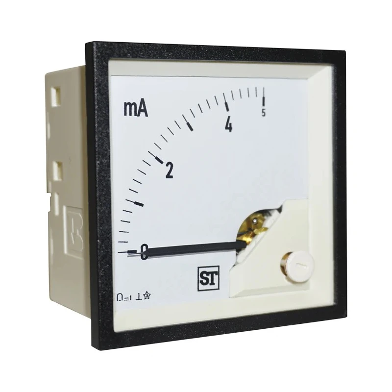 Sifam Tinsley Sigma Analogue Panel Ammeter 10 mA DC Moving Coil 68 mm x 68 mm PQ74-I18L2N1CAW0ST