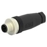TE Connectivity Circular Connector Cable M12 Series, 4 Contacts, Plug, Male, IP67, 250V, 4A Current T4111501041-000