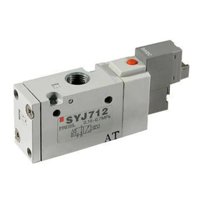 SMC Pneumatic Solenoid Valve 1/8 in Port Size, Body Ported, Die Cast Aluminium, 24V Voltage, 7 bar Max Pressure SYJ700