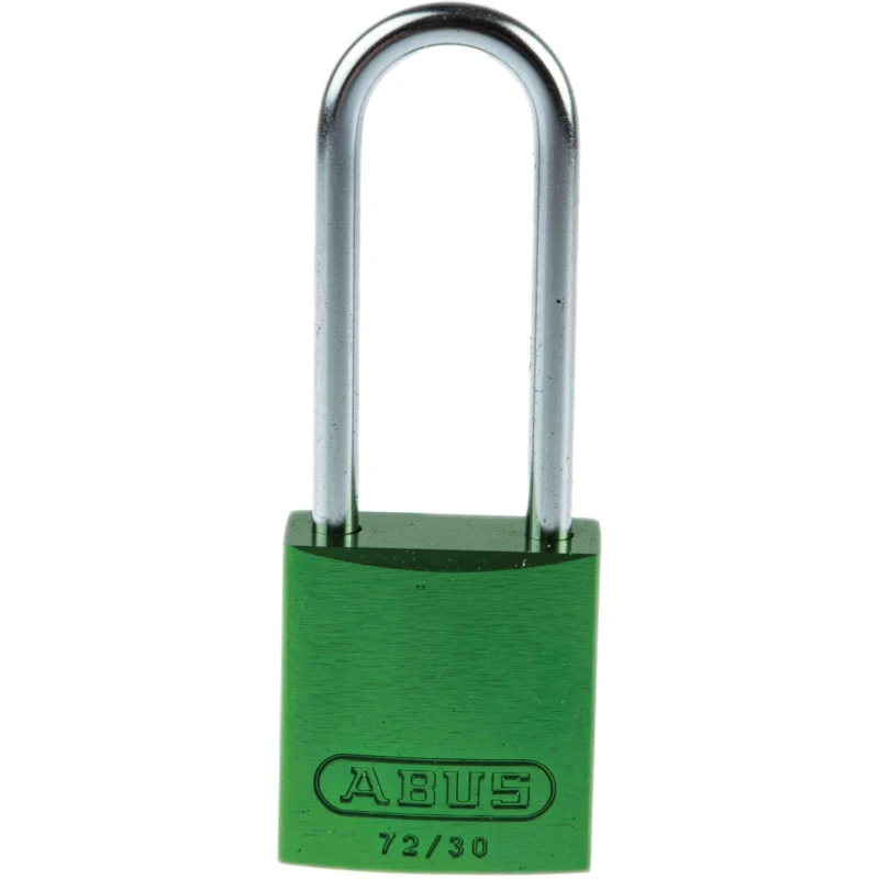 ABUS Keyed Steel and Aluminium Weatherproof Safety Padlock, 4.4 mm Shackle Diameter, 50 mm Length, 32.2 mm Width 1806