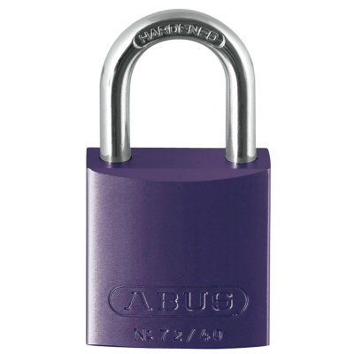 ABUS Keyed Aluminium Steel Safety Padlock Weatherproof 6.5mm Shackle Diameter 39mm Width 43598