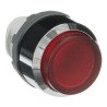 ABB MP3 Series Red Round Momentary Push Button Head 22.5mm Cutout Diameter, Chrome Plated Metal, IP66 1SFA611102R3101
