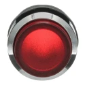 ABB MP3 Series Red Round Momentary Push Button Head 22.5mm Cutout Diameter, Chrome Plated Metal, IP66 1SFA611102R3101