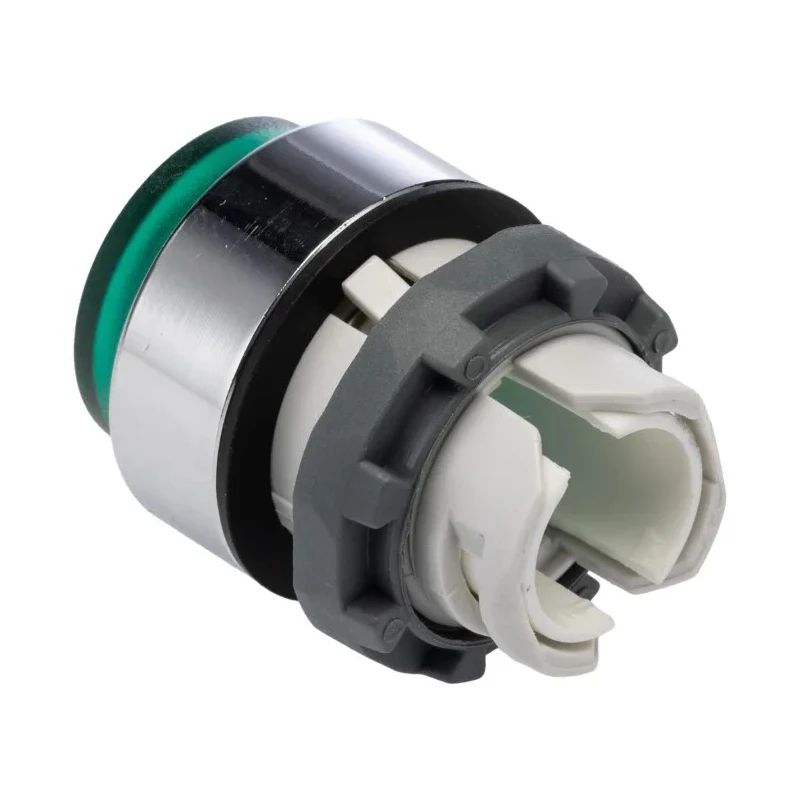 ABB MP3 Series Green Chrome Plated Metal Momentary Push Button Head 22.5 mm Cutout IP66 1SFA611102R3102