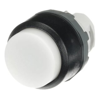 ABB MP3 Series White Momentary Push Button Head, 22.5 mm Cutout Diameter, IP66 1SFA611102R1005 MP3-10W