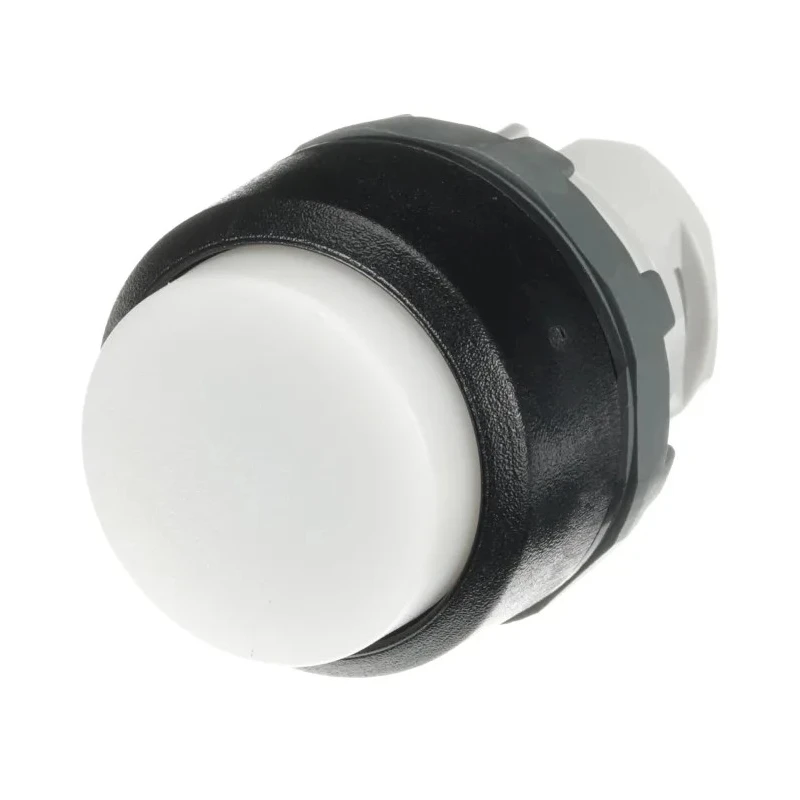 ABB MP3 Series White Momentary Push Button Head, 22.5 mm Cutout Diameter, IP66 1SFA611102R1005 MP3-10W