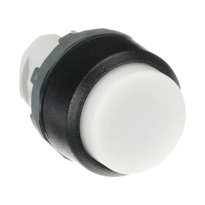 ABB MP3 Series White Momentary Push Button Head, 22.5 mm Cutout Diameter, IP66 1SFA611102R1005 MP3-10W