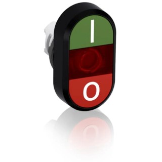 ABB MPD1 Series Green Red Oval Momentary Push Button Head 22.5 mm Cutout IP20 IP66 MPD1