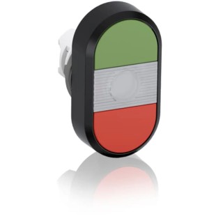 ABB MPD1 Series Red, Green Momentary Push Button Head, 22.5 mm Cutout, IP66 MPD1