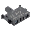 ABB MLBL Series LED Light Block 12V DC Red Illumination Screw Terminal 44x42x10 mm 1SFA611621R1001 MLBL-00R
