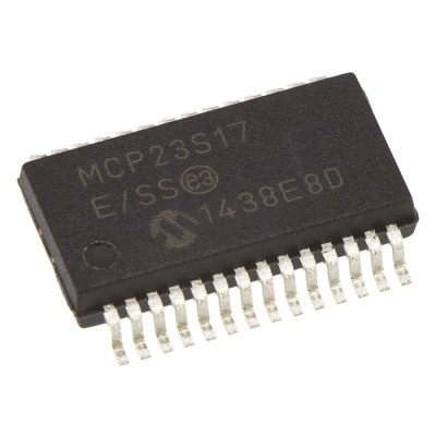 Microchip 16-Channel I/O Expander Serial-SPI SSOP 28 MCP23S17-E/SS