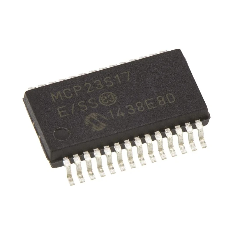 Microchip 16-Channel I/O Expander Serial-SPI SSOP 28 MCP23S17-E/SS