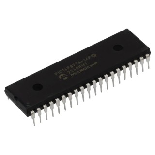 Microchip 8-Bit PIC16F Microcontroller 20 MHz 14.3 kB Flash 256 B RAM 40-Pin PDIP PIC16F877A-I/P