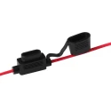 RS PRO 30A In-line Fuse Holder 32V DC PVC Brass Copper Housing IP65 12AWG Wire Leads 100mm 237-5265