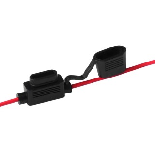 RS PRO 30A In-line Fuse Holder 32V DC PVC Brass Copper Housing IP65 12AWG Wire Leads 100mm 237-5265