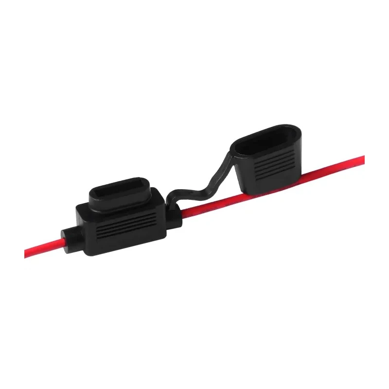 RS PRO 30A In-line Fuse Holder 32V DC PVC Brass Copper Housing IP65 12AWG Wire Leads 100mm 237-5265