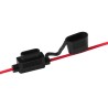 RS PRO 30A In-line Fuse Holder 32V DC PVC Brass Copper Housing IP65 12AWG Wire Leads 100mm 237-5265
