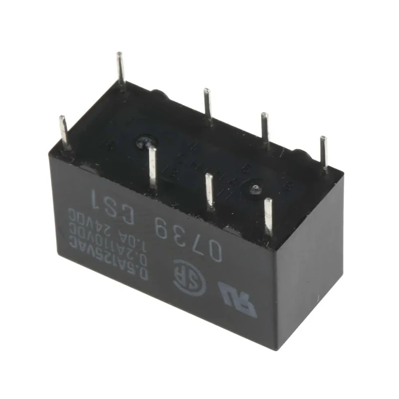 Omron PCB Signal Relay, 24V DC Coil, 1A Switching Current, DPDT G5V-2-H1 DC24