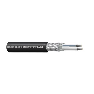 Belden Screened Blue Ethernet Cable 500 m, Cross Linked Polyethylene Jacket, Tin Copper Wire Conductor BE43910