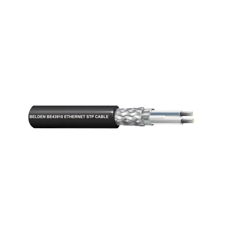 Belden Screened Blue Ethernet Cable 500 m, Cross Linked Polyethylene Jacket, Tin Copper Wire Conductor BE43910