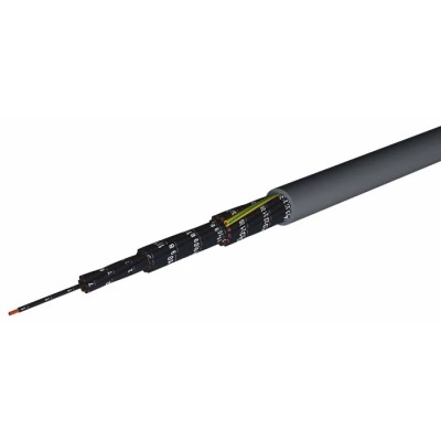 AXINDUS CAELIFLEX Control Cable 7 Cores 0.5mm² 20 AWG Unscreened Grey PVC Sheath 100 m 300/500V 70°C 1070050