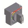 ABB Rotary Handle Accessory for Tmax T Fixed Plug-in Circuit Breaker with Emergency 1SDA054930R1 RENV.URG.RHE_EM F T4-5
