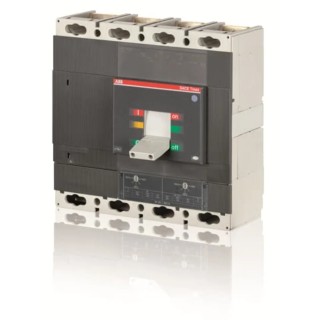 ABB Molded Case Circuit Breaker 4-Pole 800A Rated Voltage 690V AC, 750V DC Breaking 1SDA060215R1 T6N800 3P+N FF TMA 800A