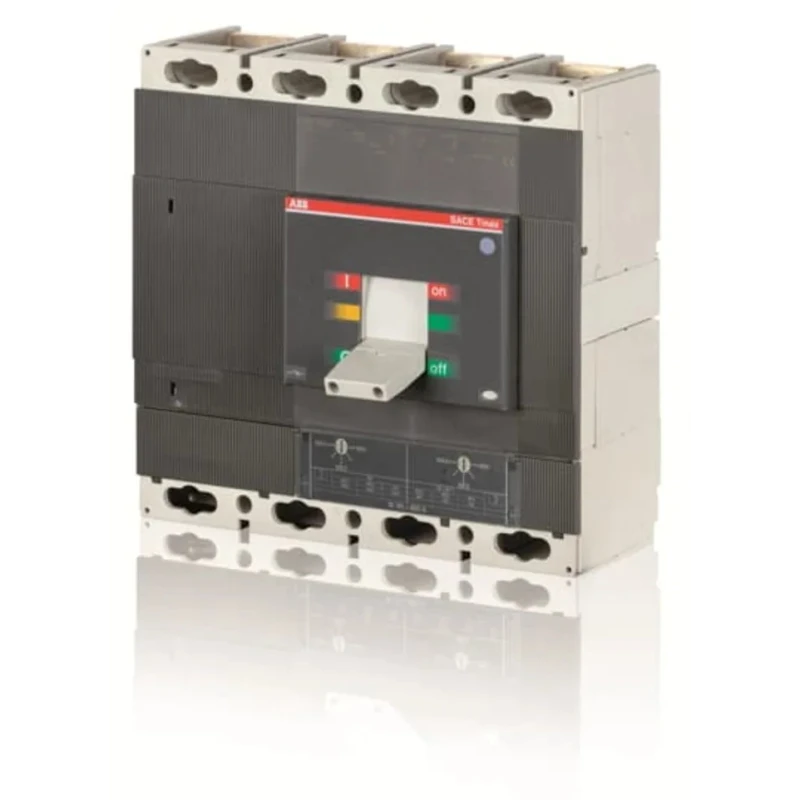 ABB Molded Case Circuit Breaker 4-Pole 800A Rated Voltage 690V AC, 750V DC Breaking 1SDA060215R1 T6N800 3P+N FF TMA 800A