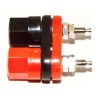 Mueller Electric Black Red 15A Binding Post with Brass Contacts Nickel Plated 3kV 11.99 mm Hole Diameter BU-00283