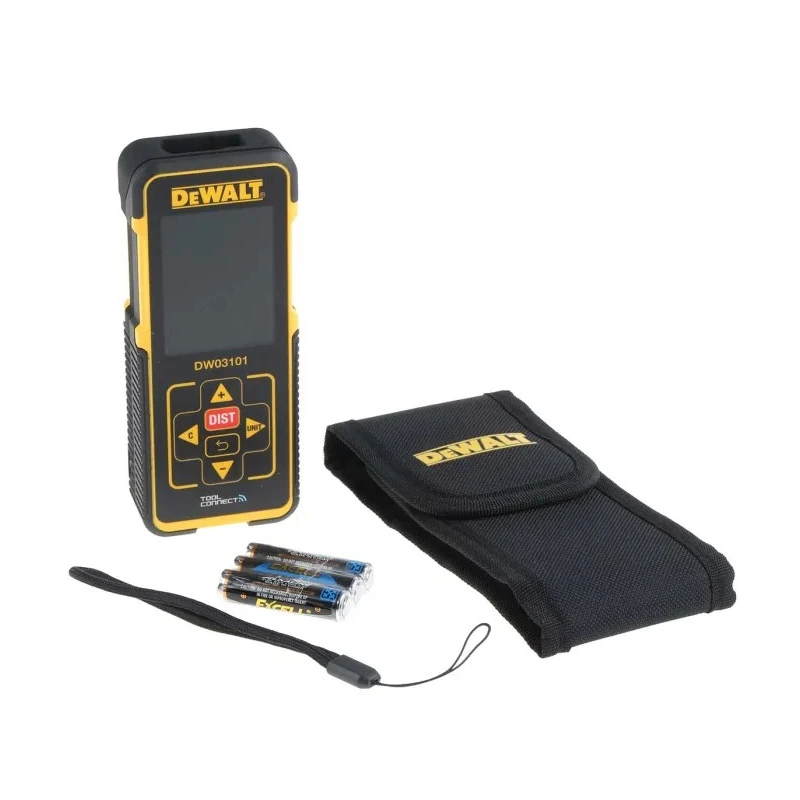 DeWALT Professional Laser Measure 10 to 100 m Range ±1 mm/m Accuracy DW03101-XJ