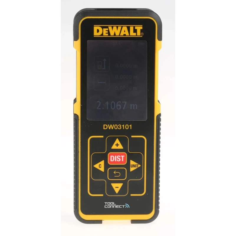 DeWALT Professional Laser Measure 10 to 100 m Range ±1 mm/m Accuracy DW03101-XJ