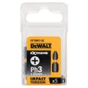 DeWALT Screwdriver Bit, Impact Torsion Hardened, 25mm, Pack of 5 DT7995T-QZ