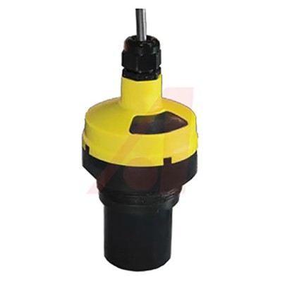 Flowline EchoPod Series Ultrasonic Level Sensor, Vertical Mount, Polycarbonate Housing, Viton Gasket, Model DL34